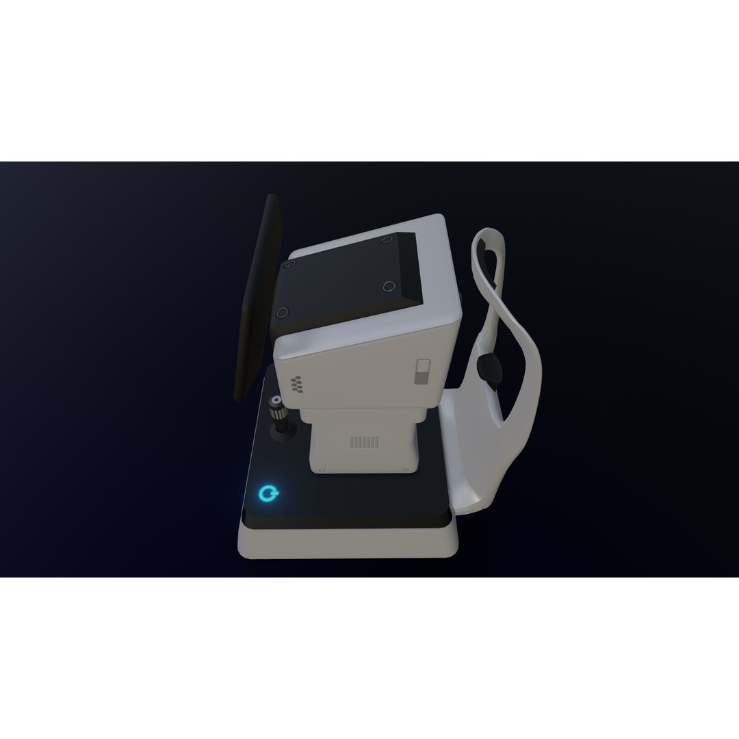 Keratometer 3D Model – Low Poly Medical Equipment, FBX & OBJ - View 15