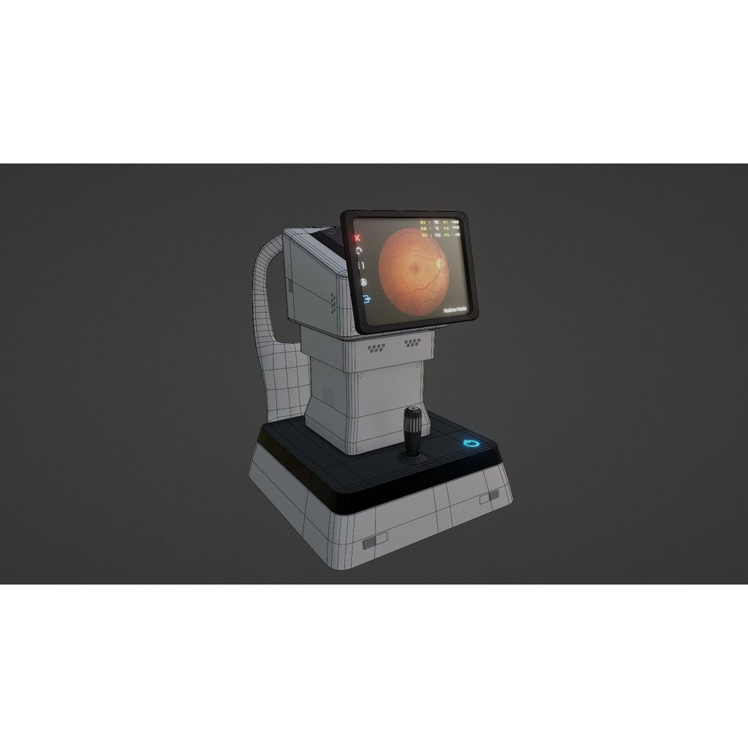 Keratometer 3D Model – Low Poly Medical Equipment, FBX & OBJ - View 16