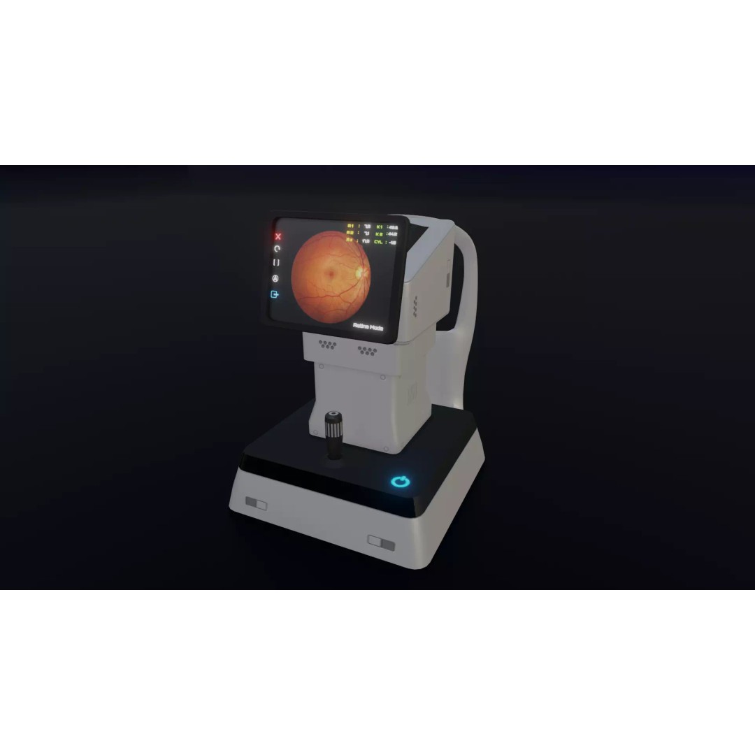 Keratometer 3D Model – Low Poly Medical Equipment, FBX & OBJ - View 2