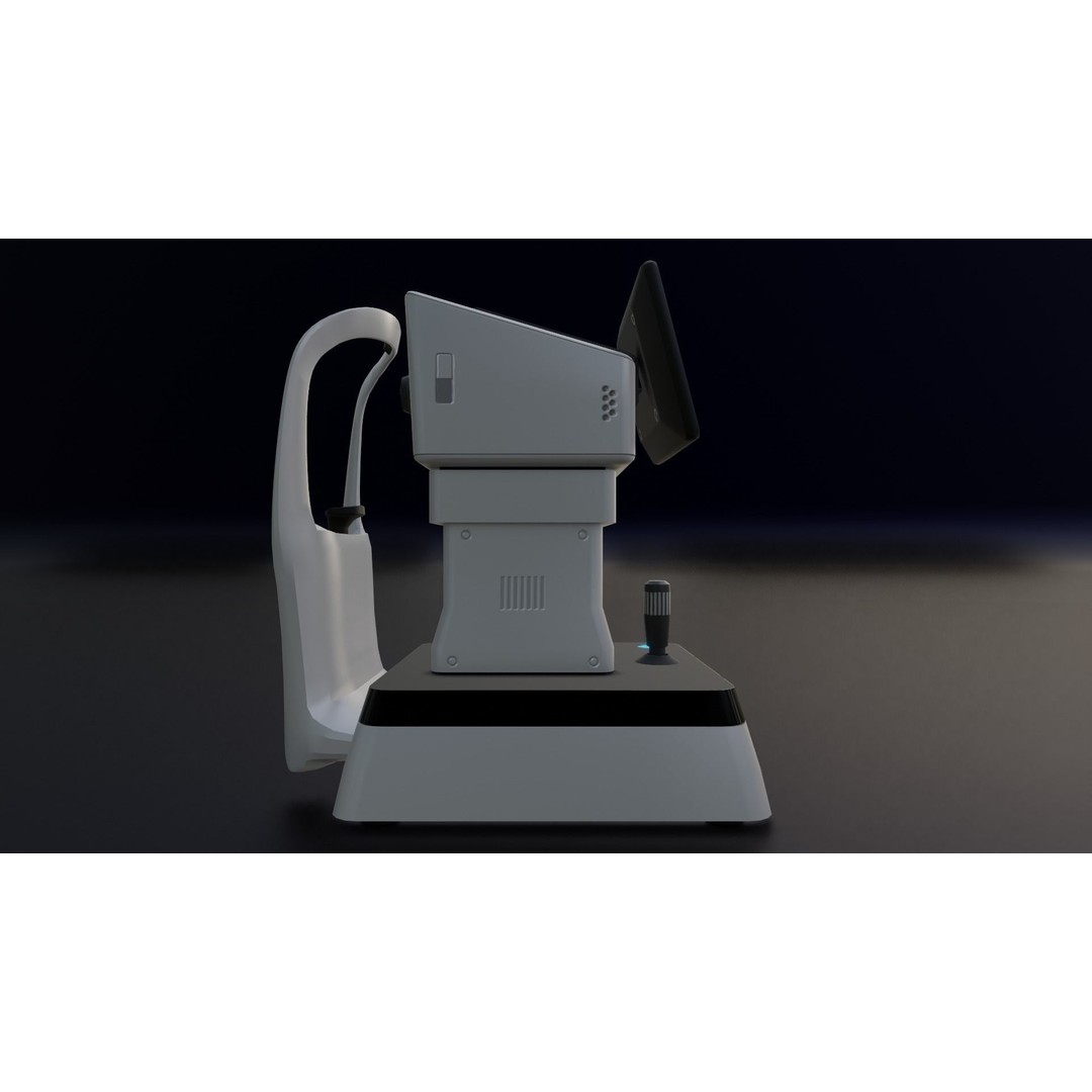 Keratometer 3D Model – Low Poly Medical Equipment, FBX & OBJ - View 5