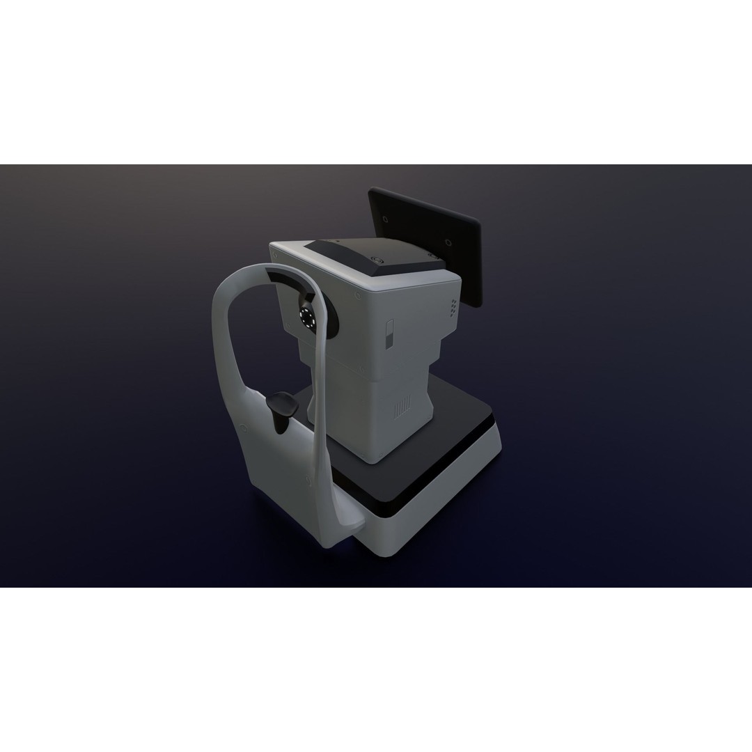 Keratometer 3D Model – Low Poly Medical Equipment, FBX & OBJ - View 6
