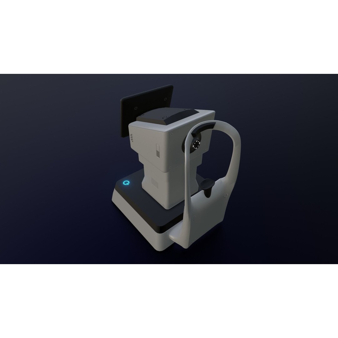 Keratometer 3D Model – Low Poly Medical Equipment, FBX & OBJ - View 7