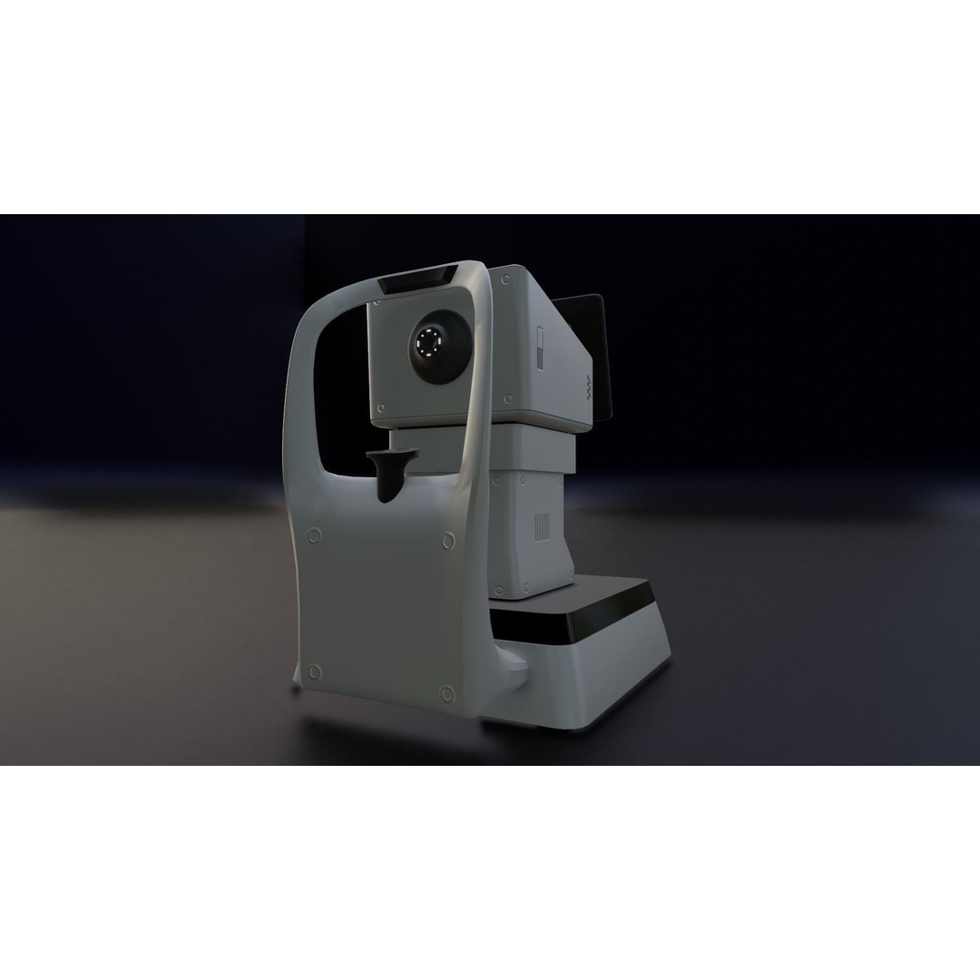 Keratometer 3D Model – Low Poly Medical Equipment, FBX & OBJ - View 8