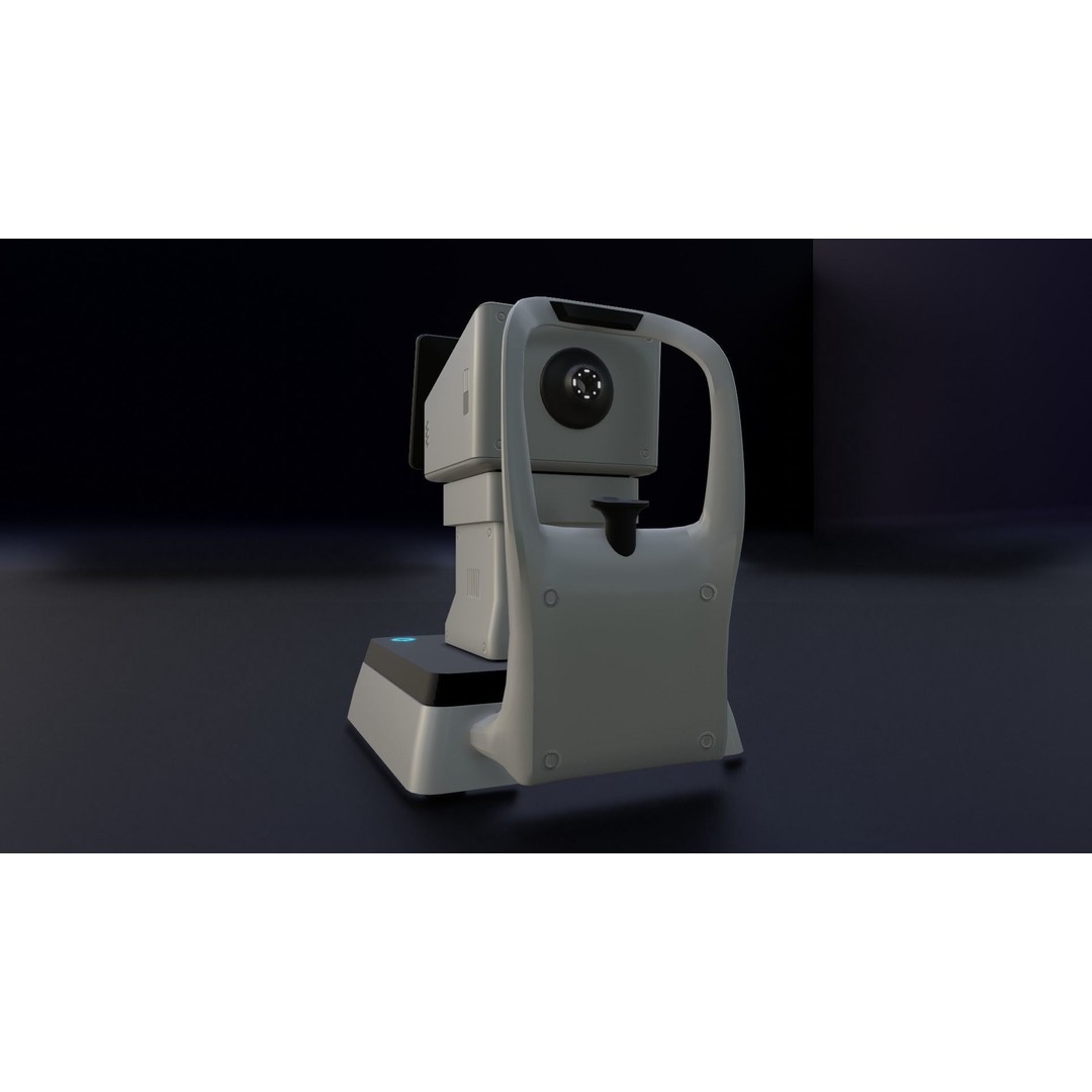 Keratometer 3D Model – Low Poly Medical Equipment, FBX & OBJ - View 9