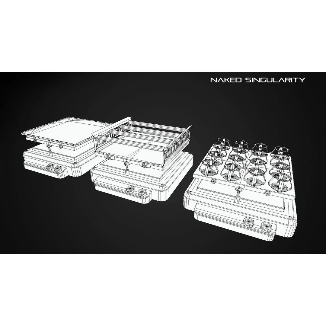 Rocking Platform 3D Model – Low Poly PBR Laboratory Asset, FBX