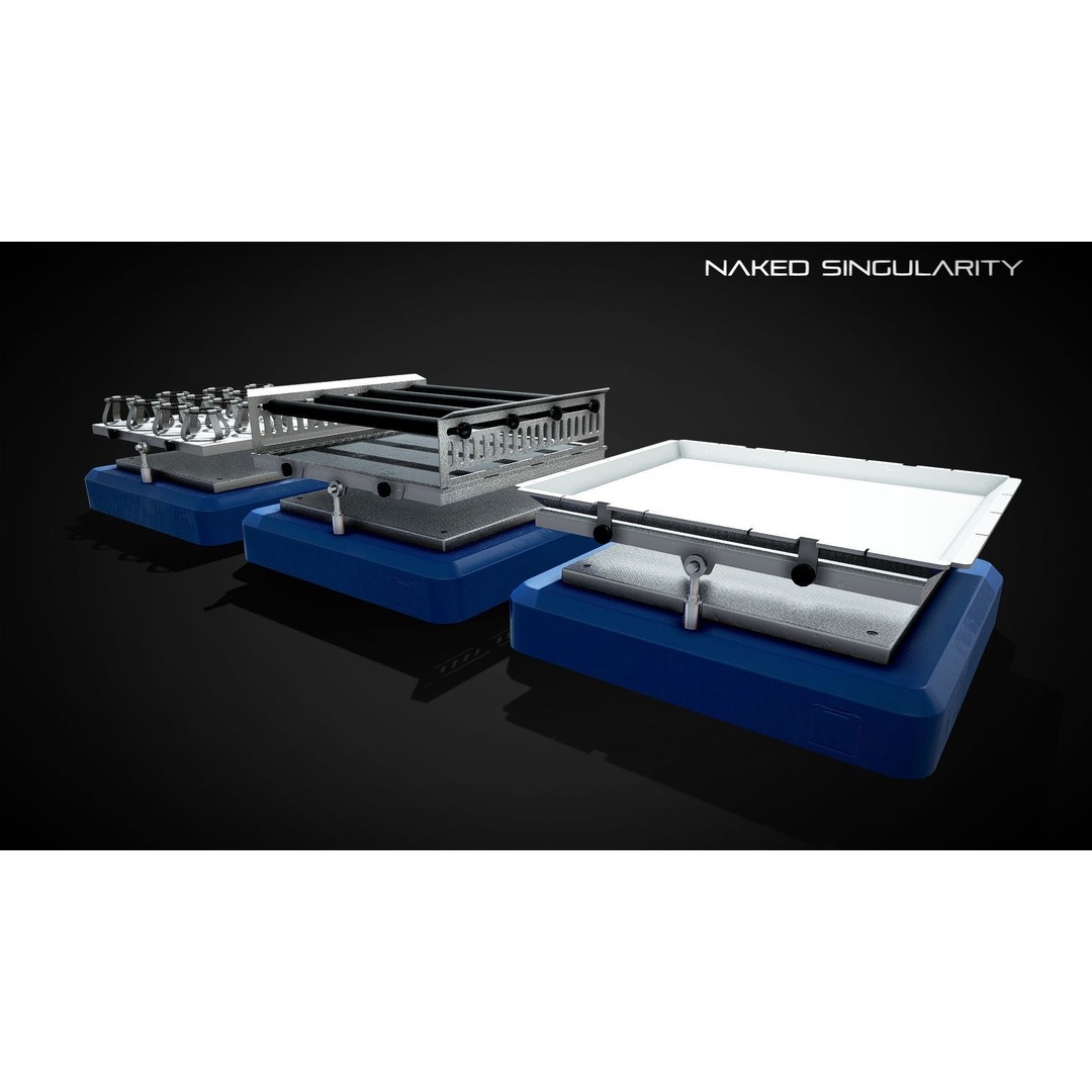Rocking Platform 3D Model – Low Poly PBR Laboratory Asset, FBX - View 3