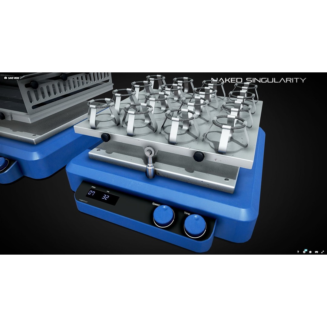 Rocking Platform 3D Model – Low Poly PBR Laboratory Asset, FBX - View 4