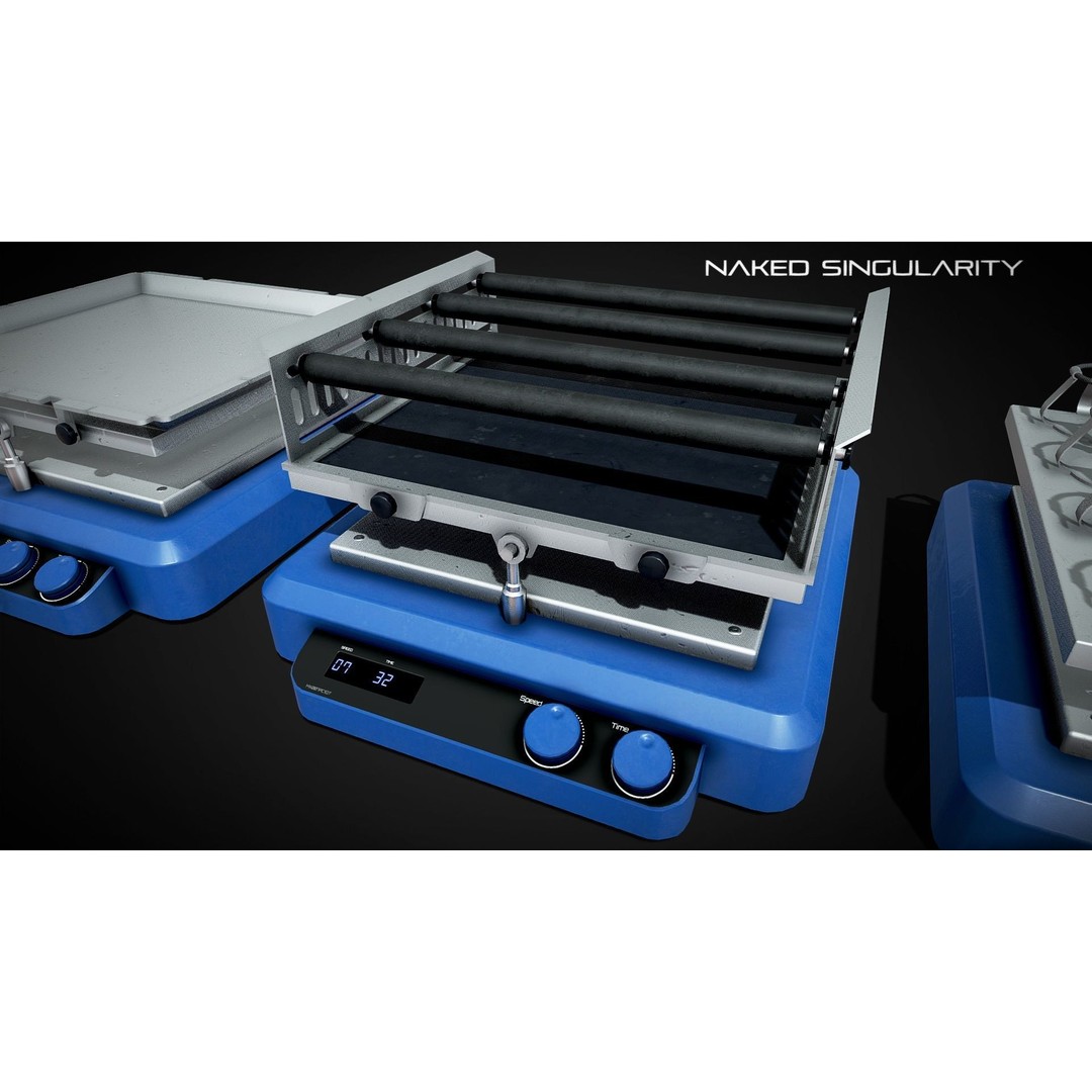 Rocking Platform 3D Model – Low Poly PBR Laboratory Asset, FBX - View 5