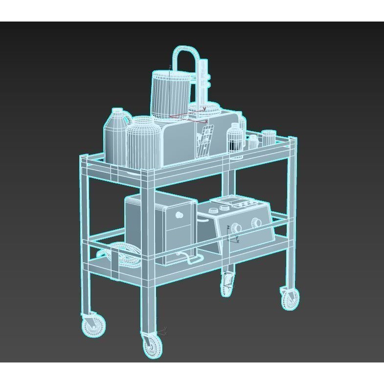Abandoned Sanatorium Equipment 3D Model – Realistic PBR Textures, FBX