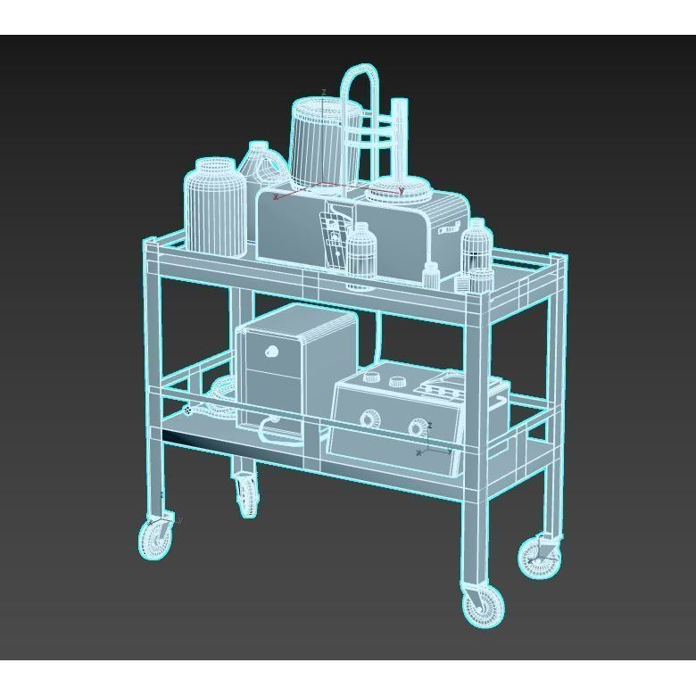 Abandoned Sanatorium Equipment 3D Model – Realistic PBR Textures, FBX - View 13