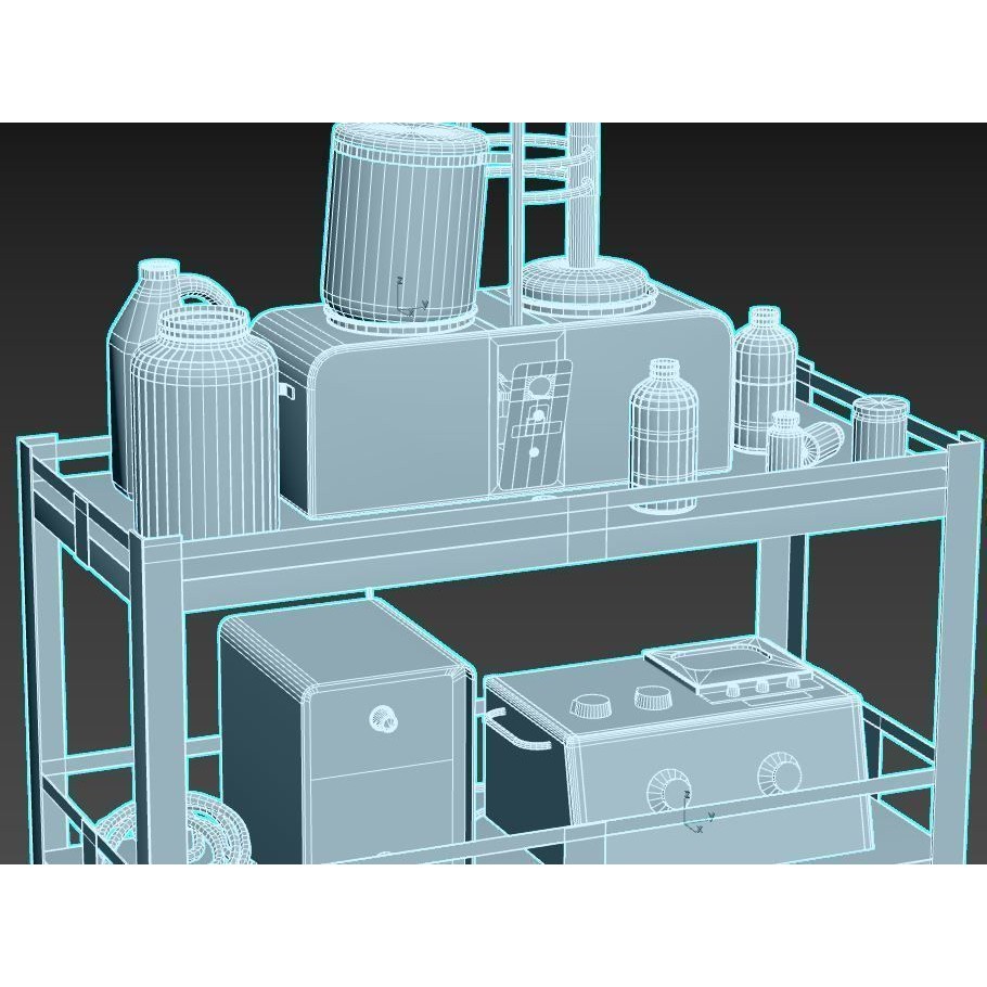Abandoned Sanatorium Equipment 3D Model – Realistic PBR Textures, FBX - View 14
