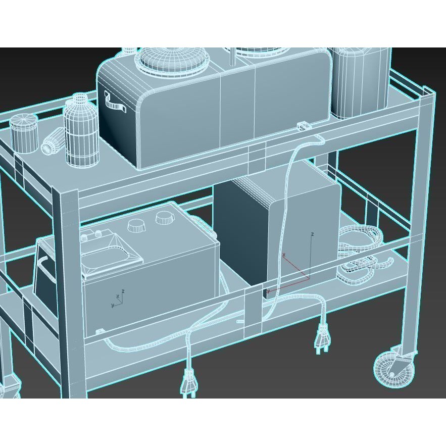 Abandoned Sanatorium Equipment 3D Model – Realistic PBR Textures, FBX - View 15