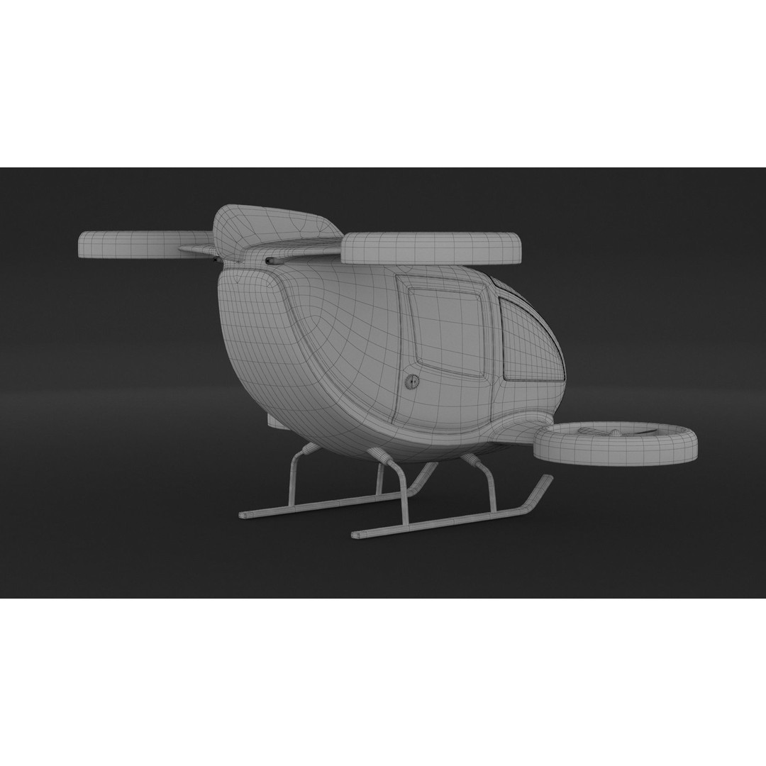 Drone Taxi 3D Model – High Poly Vehicle with PBR Textures, FBX/OBJ - View 10
