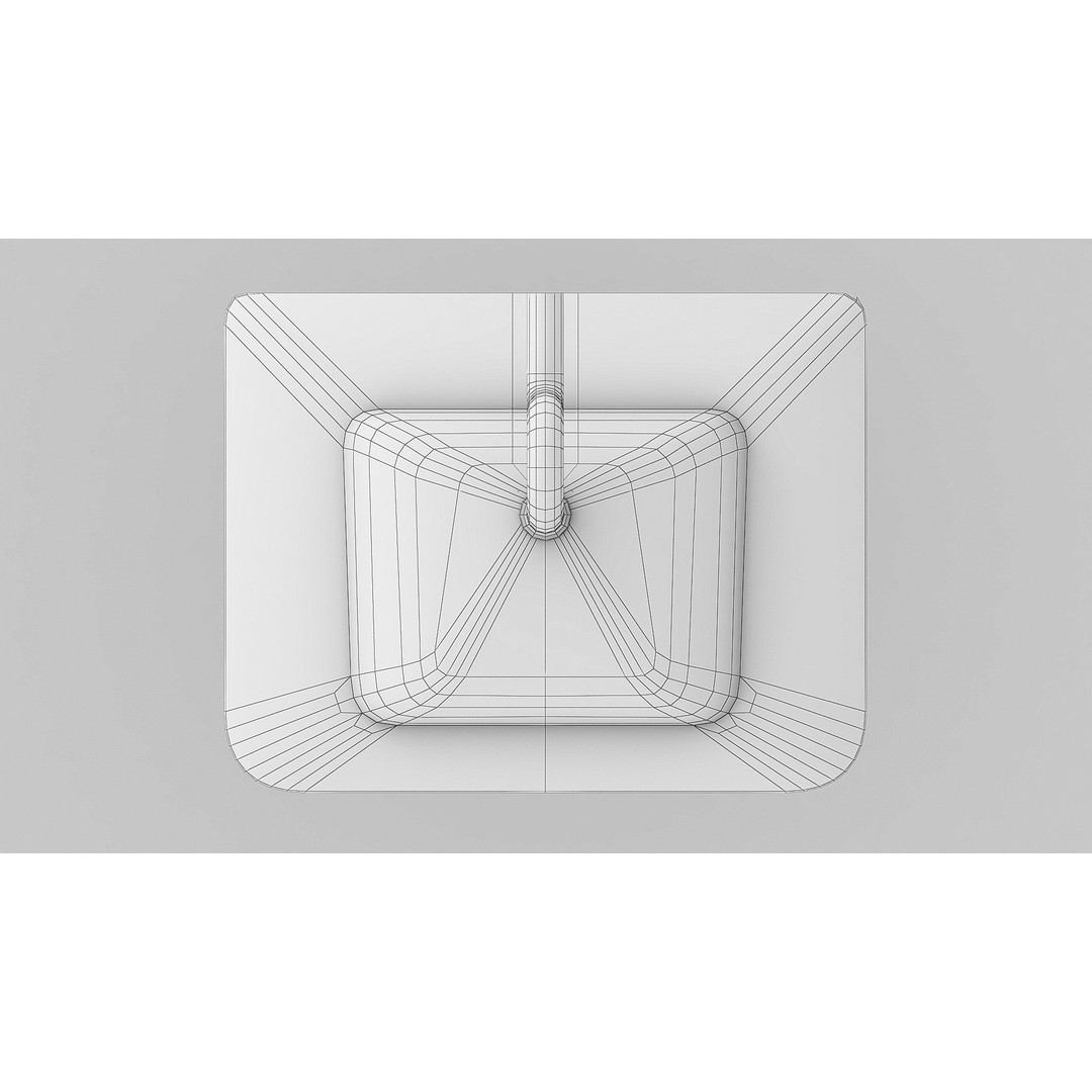 Old Hospital Sink 3D Model – Low Poly Vintage Bathroom Asset, FBX - View 9