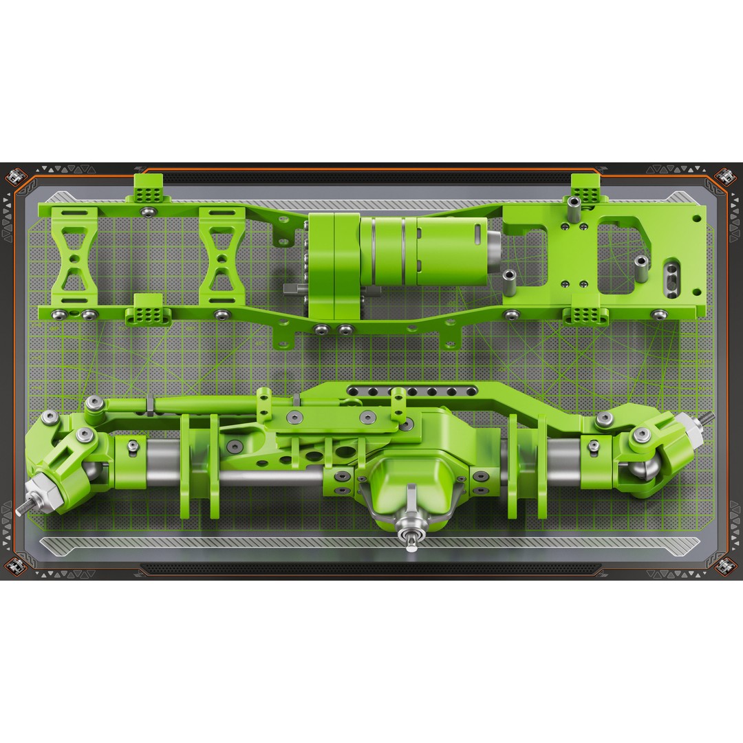 Mechanical KITBASH 3D Model – Sci-Fi Hard Surface Assets, 420 Unique Objects - View 4