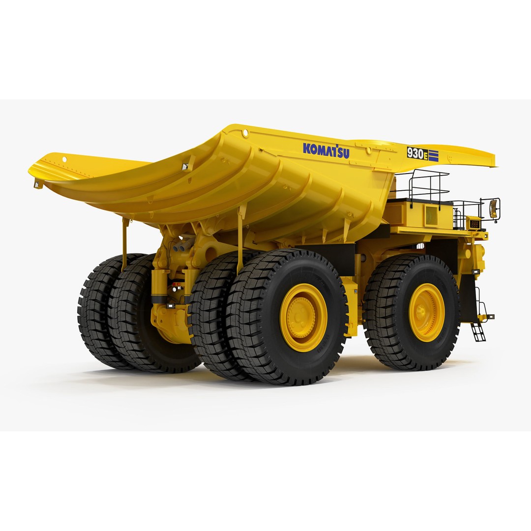 Komatsu 930 E-5 Mining Dump Truck 3D Model – High Detail Rigged Asset, FBX, OBJ - View 11