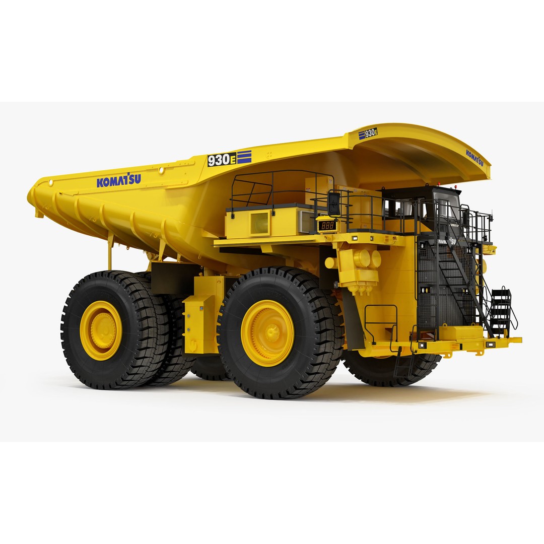Komatsu 930 E-5 Mining Dump Truck 3D Model – High Detail Rigged Asset, FBX, OBJ - View 14