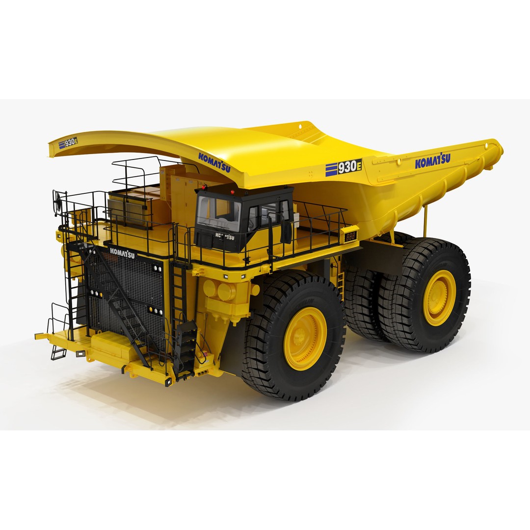 Komatsu 930 E-5 Mining Dump Truck 3D Model – High Detail Rigged Asset, FBX, OBJ - View 16