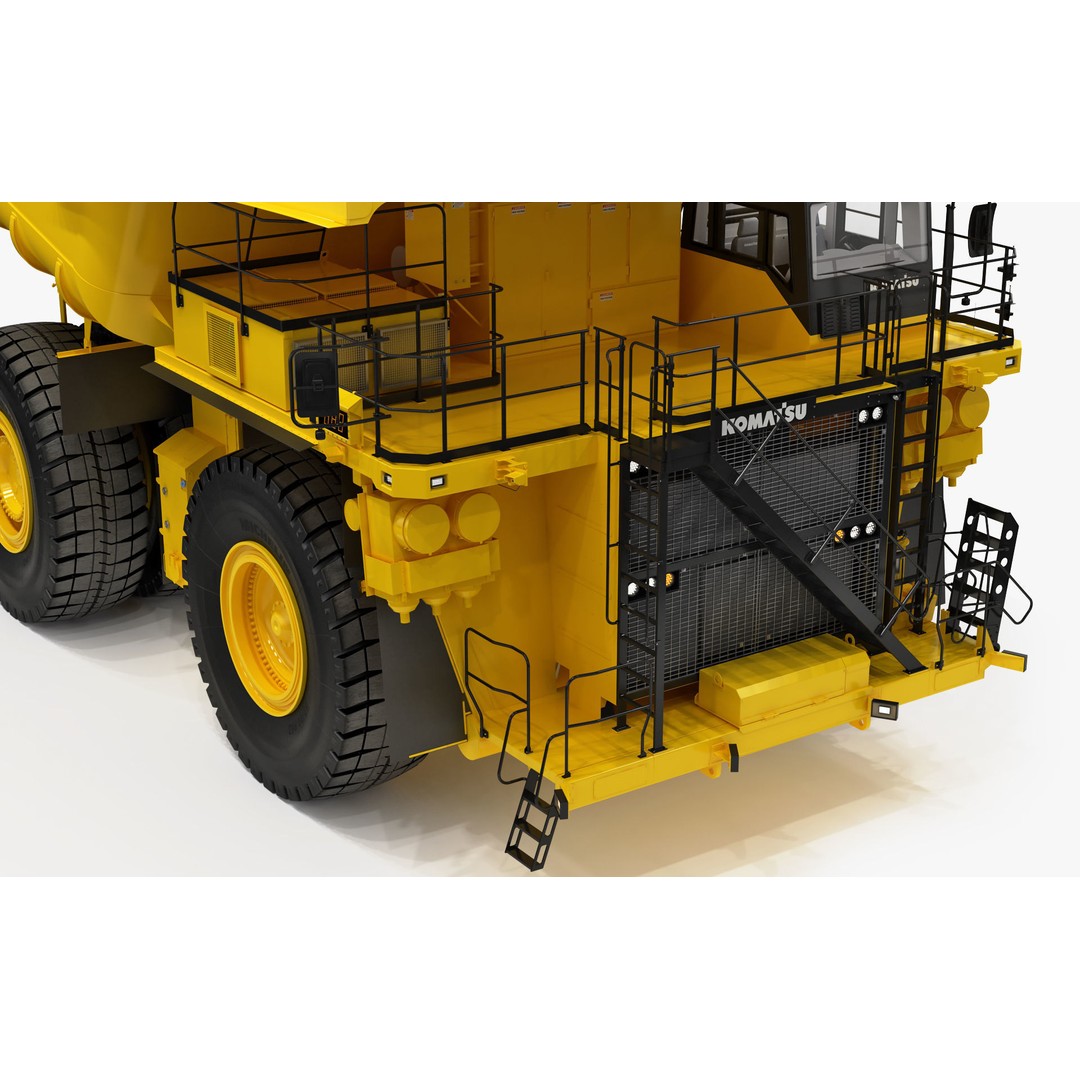 Komatsu 930 E-5 Mining Dump Truck 3D Model – High Detail Rigged Asset, FBX, OBJ - View 19