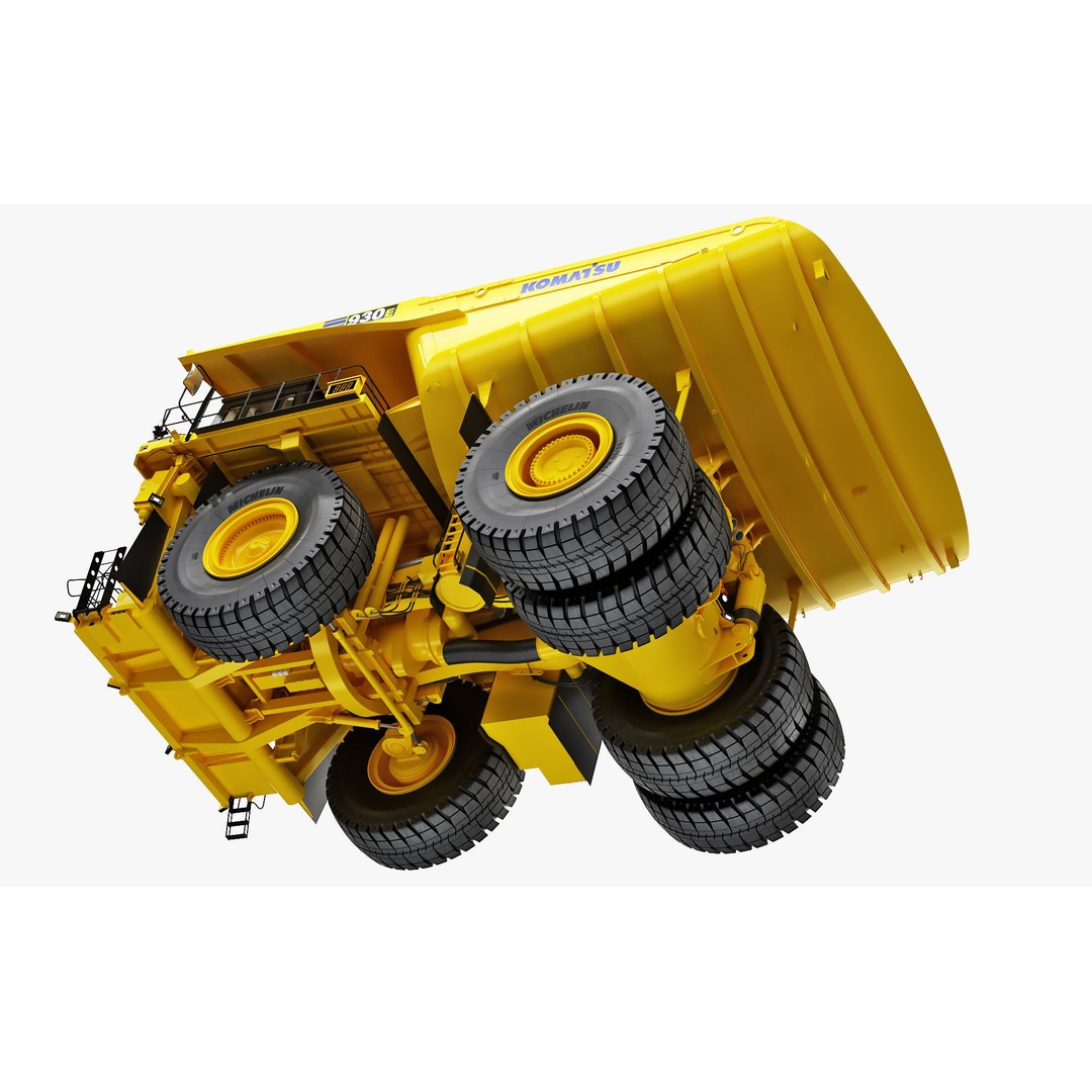 Komatsu 930 E-5 Mining Dump Truck 3D Model – High Detail Rigged Asset, FBX, OBJ - View 26