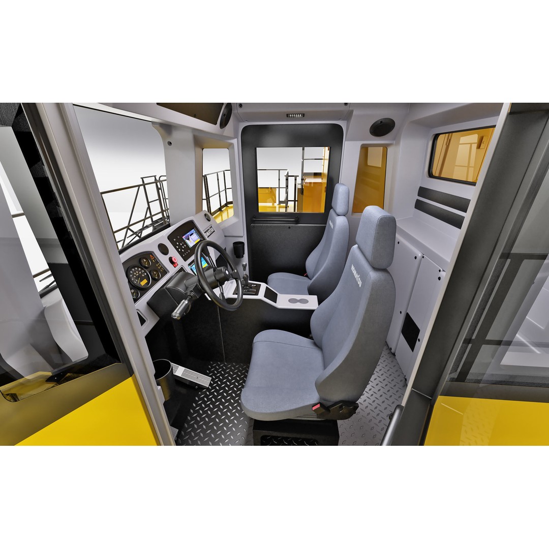Komatsu 930 E-5 Mining Dump Truck 3D Model – High Detail Rigged Asset, FBX, OBJ - View 34