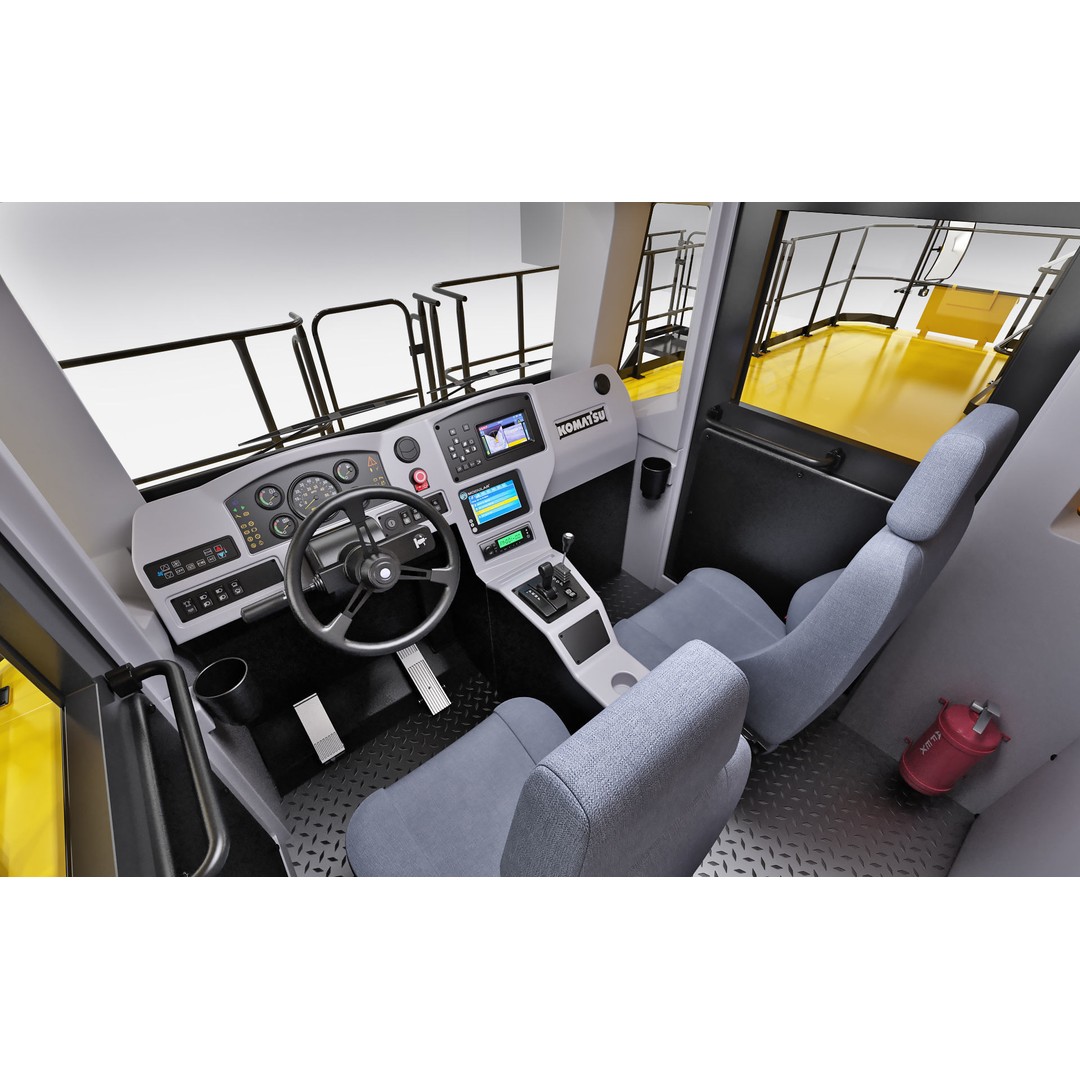 Komatsu 930 E-5 Mining Dump Truck 3D Model – High Detail Rigged Asset, FBX, OBJ - View 35