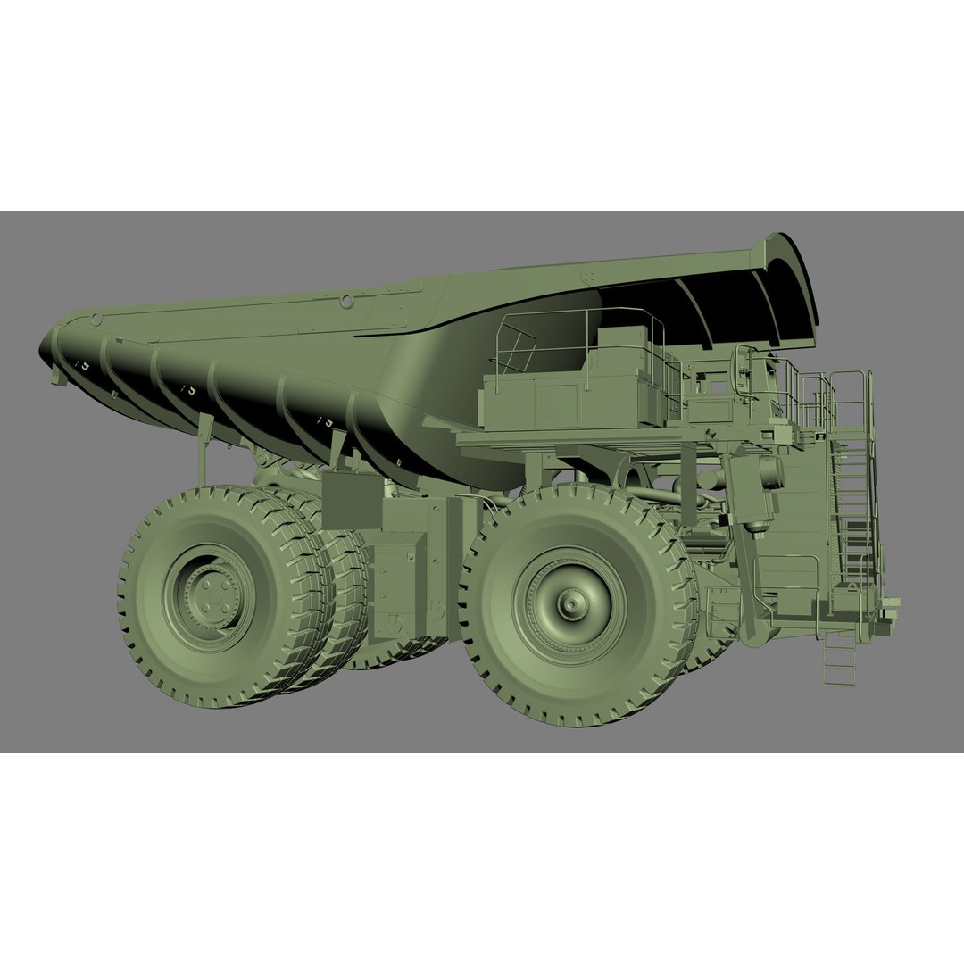 Komatsu 930 E-5 Mining Dump Truck 3D Model – High Detail Rigged Asset, FBX, OBJ - View 40