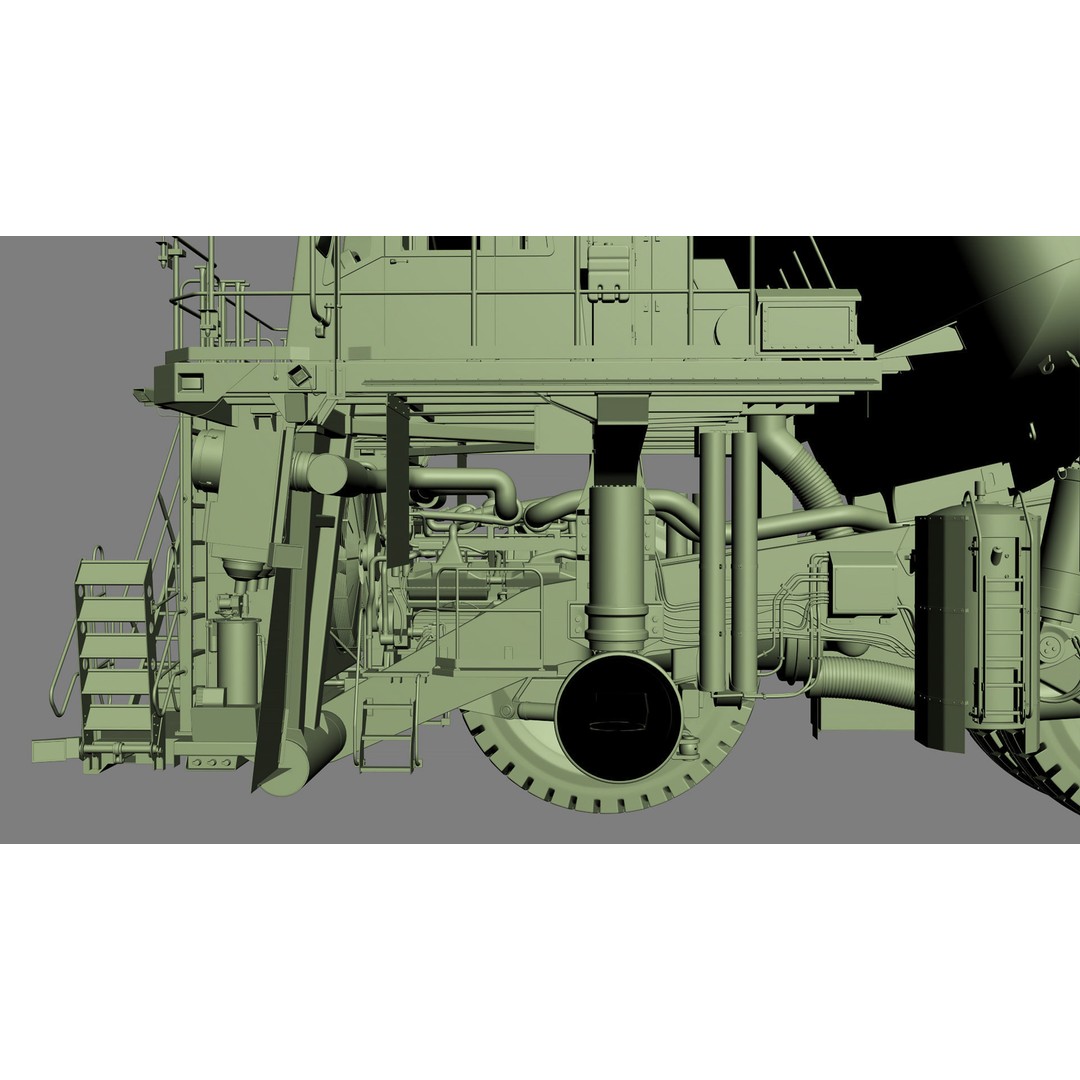 Komatsu 930 E-5 Mining Dump Truck 3D Model – High Detail Rigged Asset, FBX, OBJ - View 50