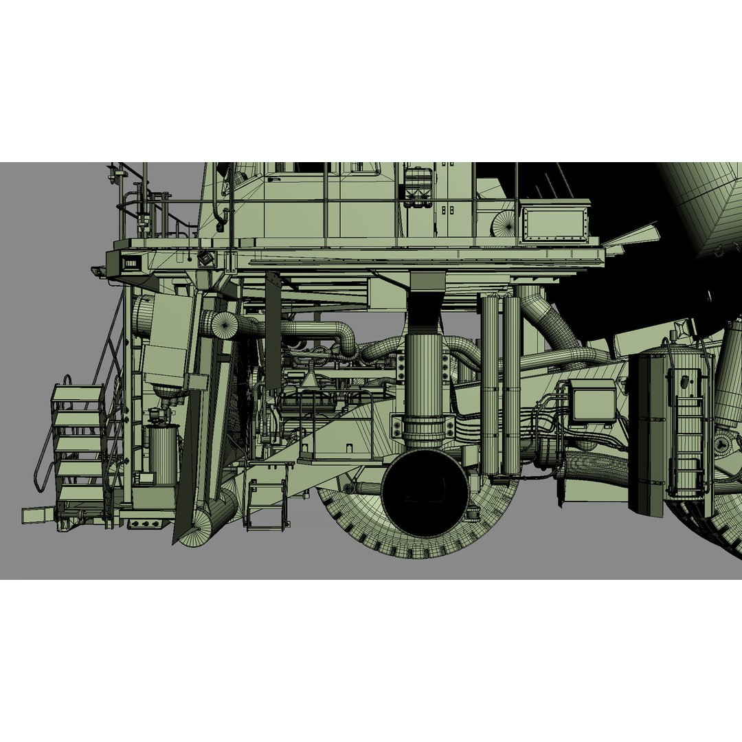 Komatsu 930 E-5 Mining Dump Truck 3D Model – High Detail Rigged Asset, FBX, OBJ - View 51