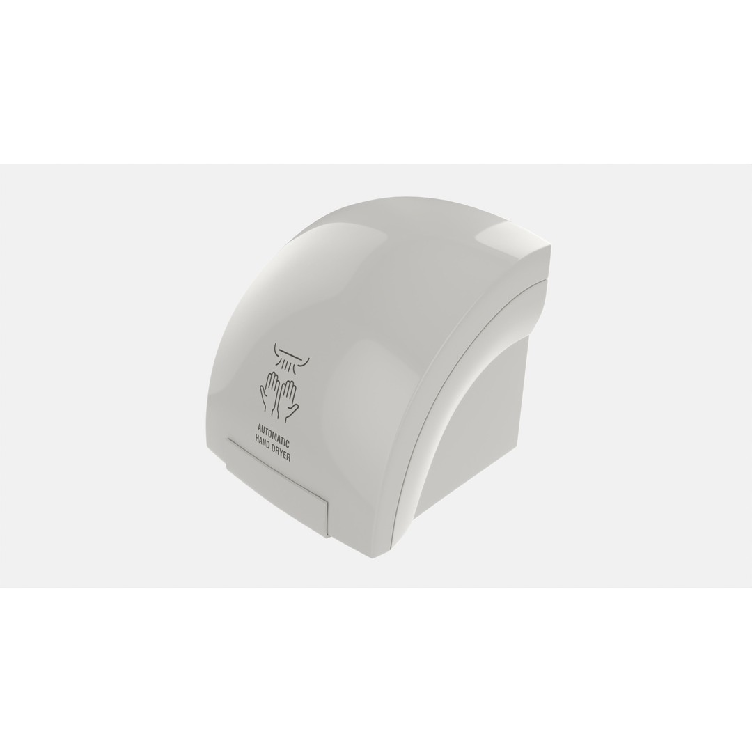 Automatic Air Hand Dryer 3D Model – High Quality PBR Asset, FBX/OBJ - View 4