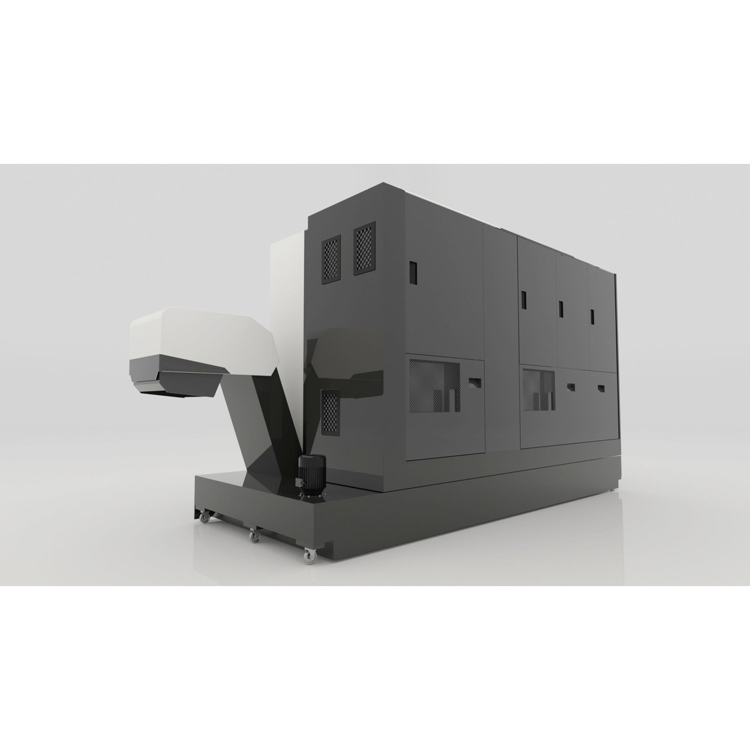 Milling Machine 3D Model – Rigged Industrial Asset, FBX, OBJ - View 5