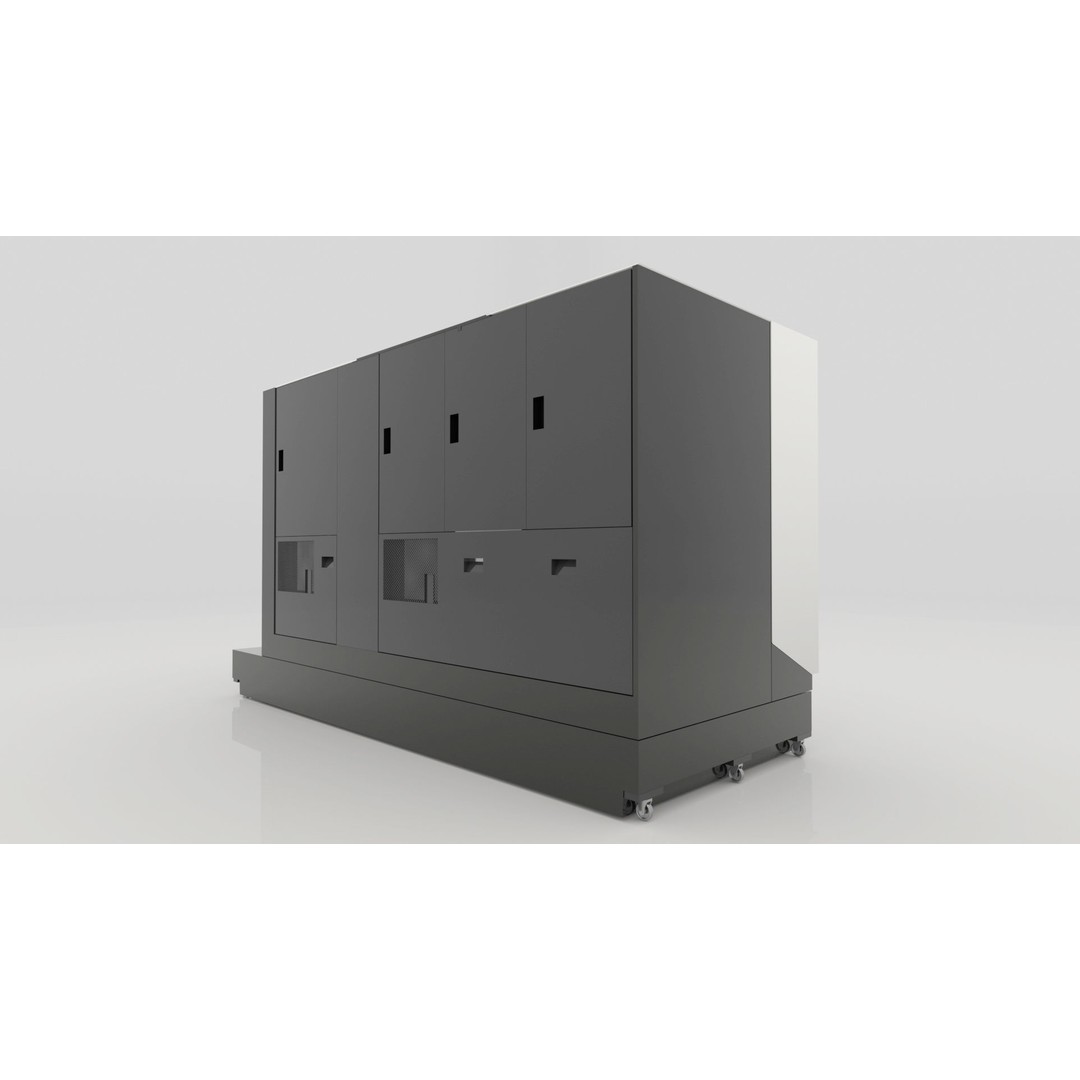 Milling Machine 3D Model – Rigged Industrial Asset, FBX, OBJ - View 6