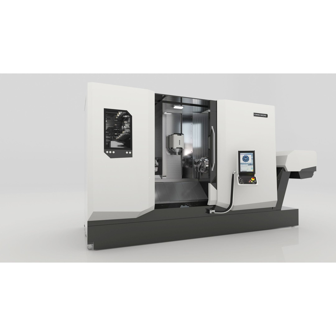 Milling Machine 3D Model – Rigged Industrial Asset, FBX, OBJ - View 8