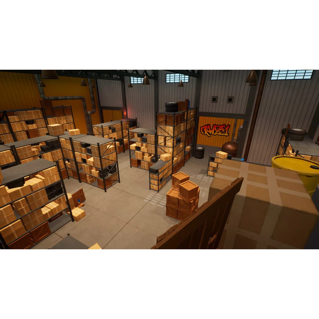 Warehouse 3D Model – Stylized Low Poly FPS Map, Game Ready, FBX - View 2