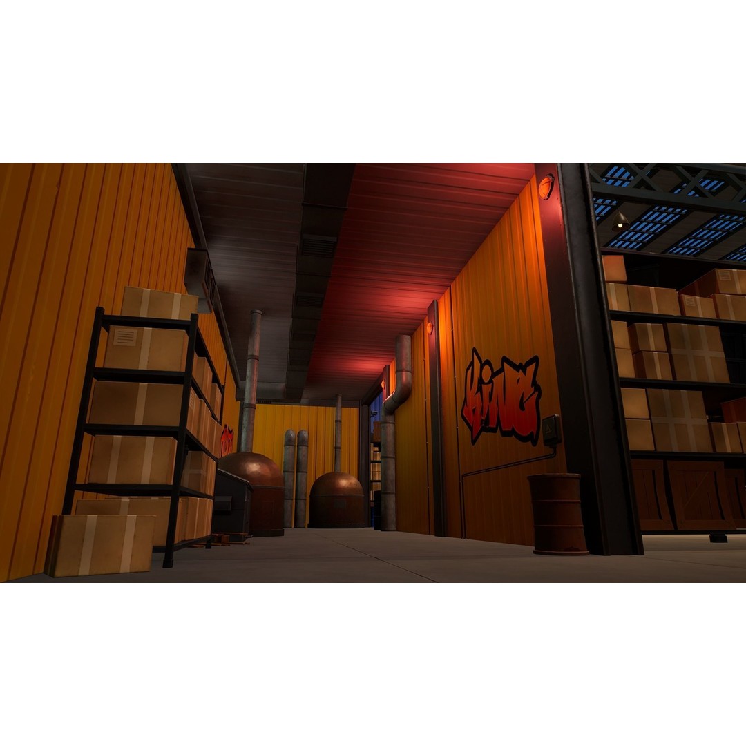 Warehouse 3D Model – Stylized Low Poly FPS Map, Game Ready, FBX - View 5