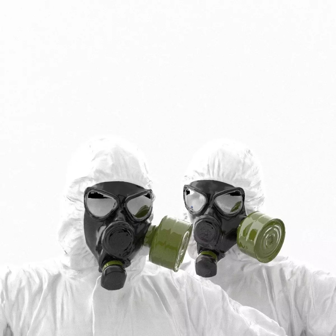 Disinfector 3D Model – Low Poly Character in Hazmat Suit, FBX - View 4