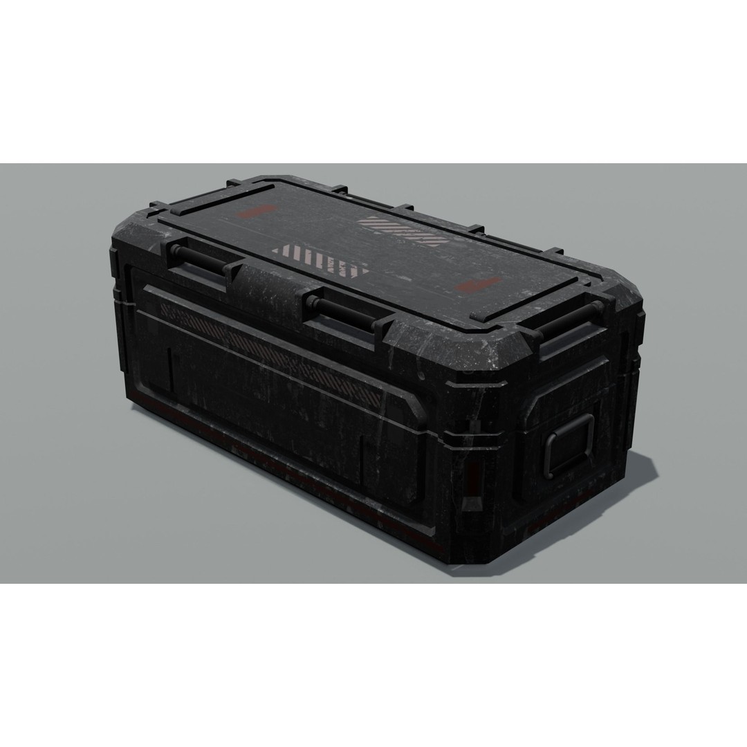 Container 3D Model – Low Poly Industrial Asset, FBX & OBJ Formats