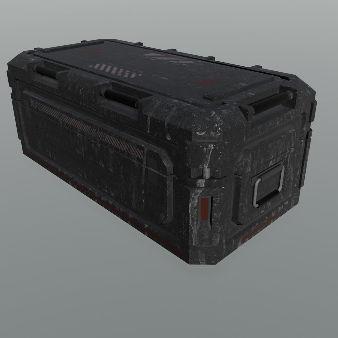 Container 3D Model – Low Poly Industrial Asset, FBX & OBJ Formats - View 10