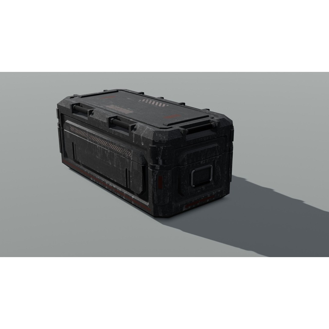 Container 3D Model – Low Poly Industrial Asset, FBX & OBJ Formats - View 17