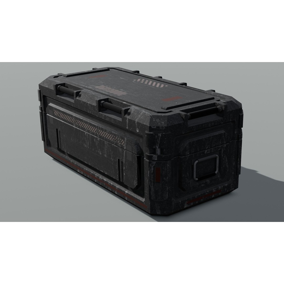 Container 3D Model – Low Poly Industrial Asset, FBX & OBJ Formats - View 18