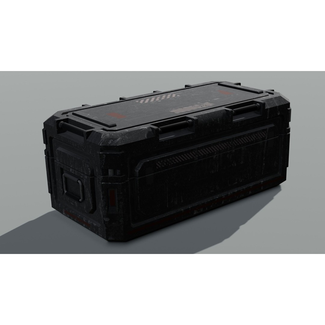 Container 3D Model – Low Poly Industrial Asset, FBX & OBJ Formats - View 19