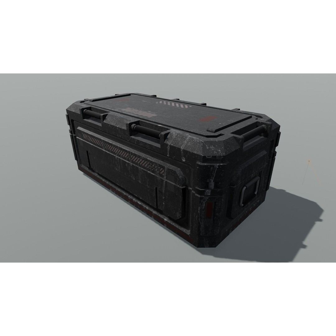Container 3D Model – Low Poly Industrial Asset, FBX & OBJ Formats - View 5