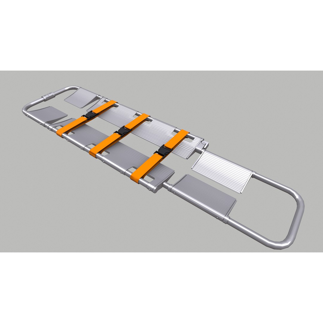 Scoop Stretcher 3D Model – Low Poly Game-Ready Asset, FBX, OBJ, Blender - View 12