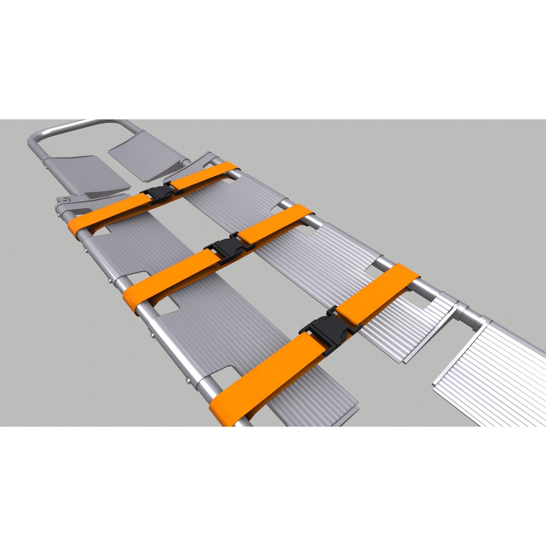 Scoop Stretcher 3D Model – Low Poly Game-Ready Asset, FBX, OBJ, Blender - View 14