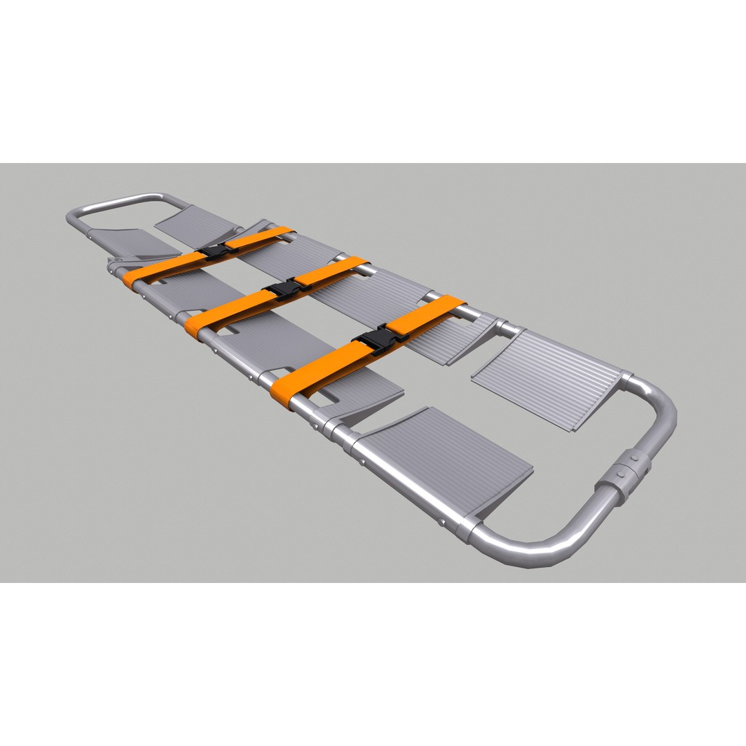 Scoop Stretcher 3D Model – Low Poly Game-Ready Asset, FBX, OBJ, Blender - View 15
