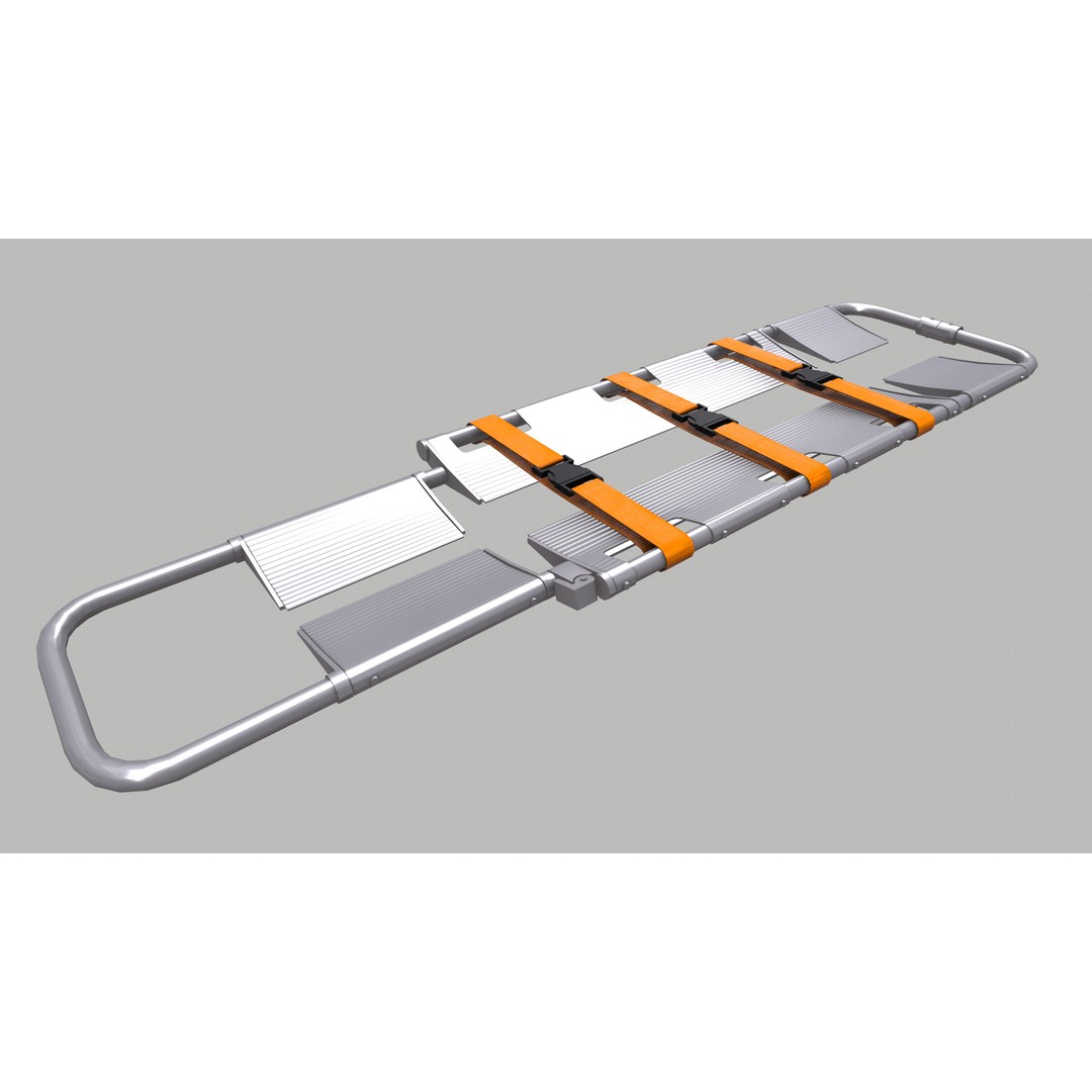 Scoop Stretcher 3D Model – Low Poly Game-Ready Asset, FBX, OBJ, Blender - View 16