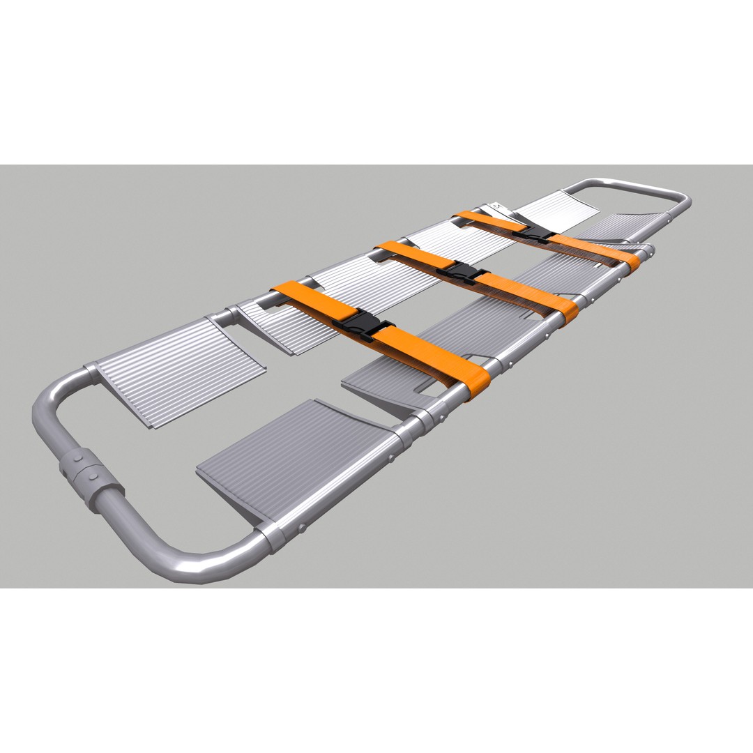Scoop Stretcher 3D Model – Low Poly Game-Ready Asset, FBX, OBJ, Blender - View 17