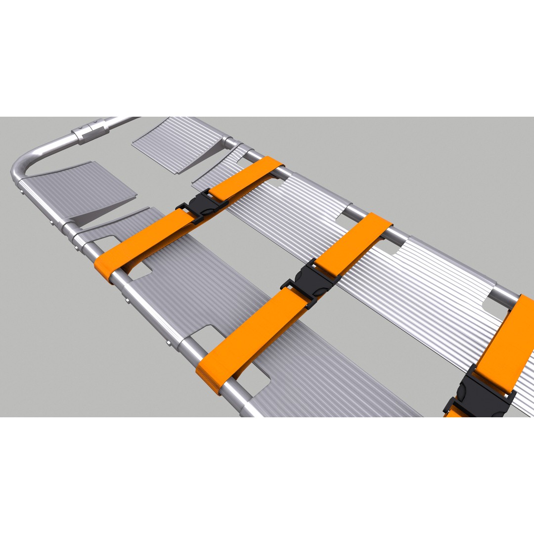 Scoop Stretcher 3D Model – Low Poly Game-Ready Asset, FBX, OBJ, Blender - View 18