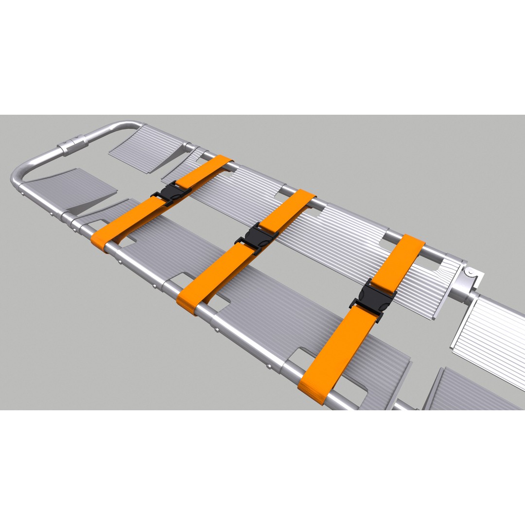 Scoop Stretcher 3D Model – Low Poly Game-Ready Asset, FBX, OBJ, Blender - View 19