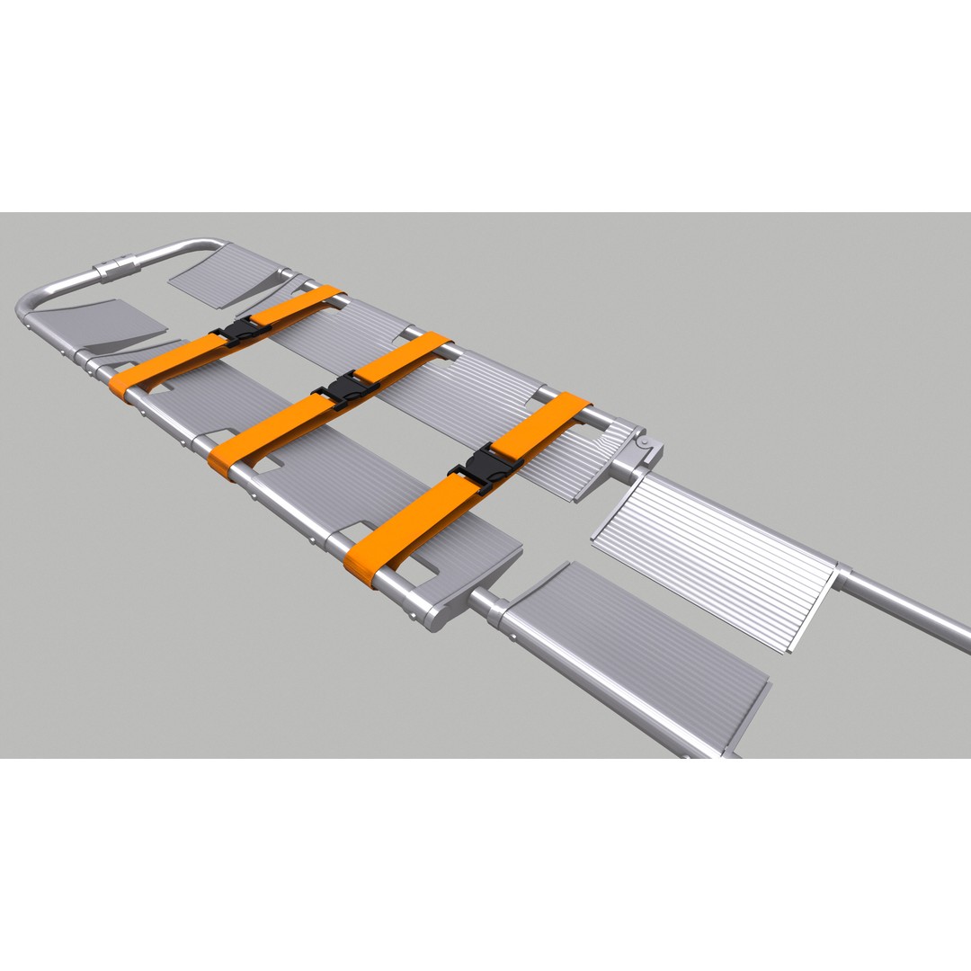 Scoop Stretcher 3D Model – Low Poly Game-Ready Asset, FBX, OBJ, Blender - View 20